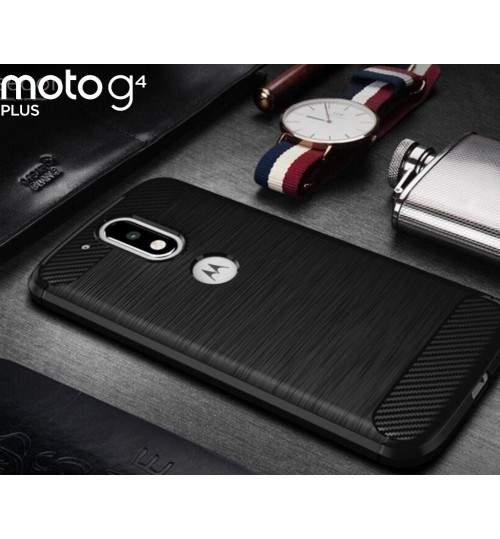 MOTO G4 PLUS case impact proof rugged case with carbon fiber