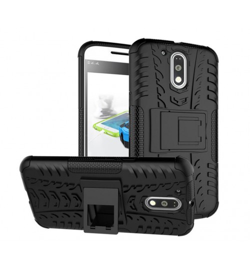 MOTO G4 PLUS CASE Heavy Duty Kickstand case