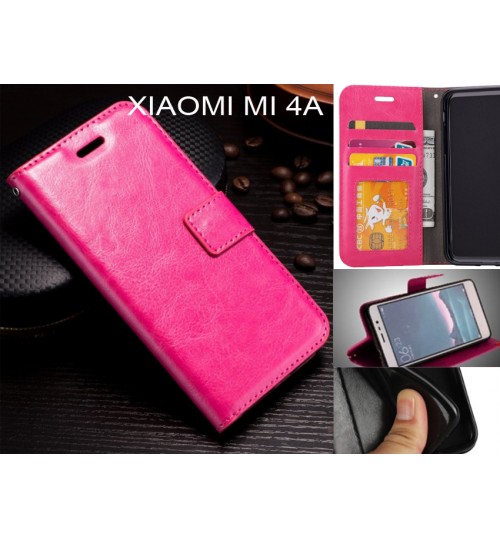 Xiaomi Redmi 4a  Case Fine Leather Wallet Case - Purple