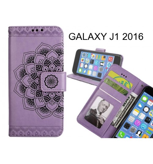 GALAXY J1 2016 Case Premium leather Embossing wallet flip case