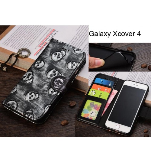 Galaxy Xcover 4  Leather Wallet Case Cover