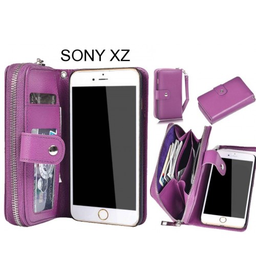 SONY XZ  Case coin wallet case full wallet leather case