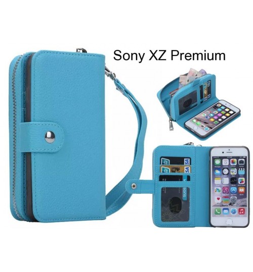Sony XZ Premium  Case coin wallet case full wallet leather case