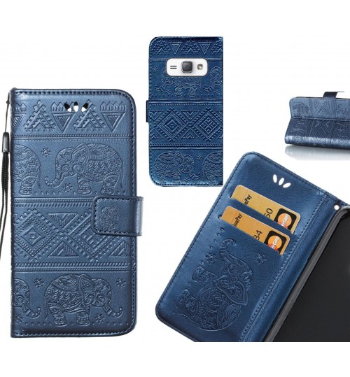 GALAXY J1 2016 case Wallet Leather flip case Embossed Elephant Pattern