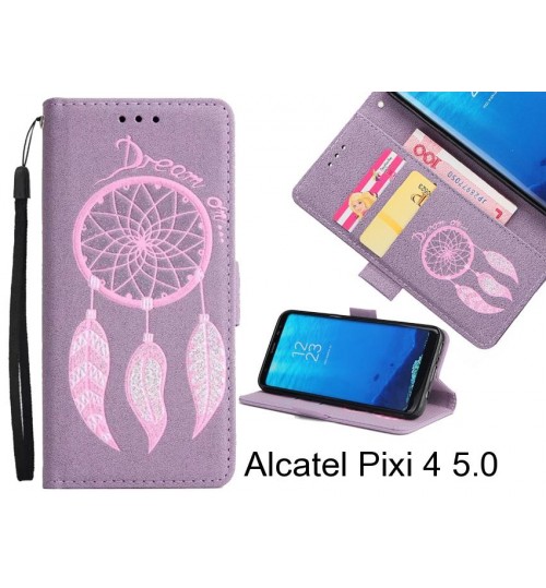 Alcatel Pixi 4 5.0 case Dream Cather Leather Wallet cover case