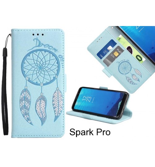 Spark Pro case Dream Cather Leather Wallet cover case