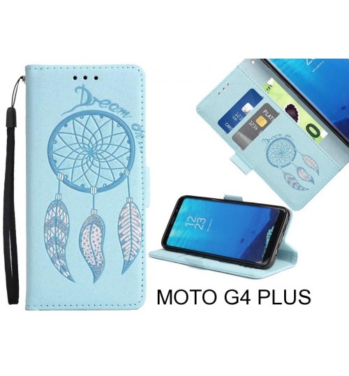 MOTO G4 PLUS case Dream Cather Leather Wallet cover case