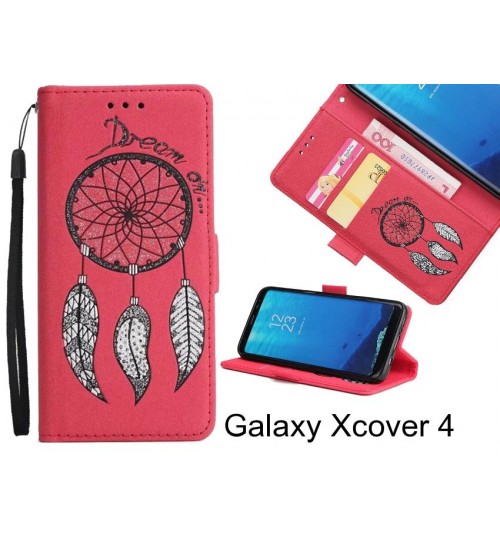 Galaxy Xcover 4 case Dream Cather Leather Wallet cover case