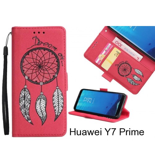 Huawei Y7 Prime case Dream Cather Leather Wallet cover case