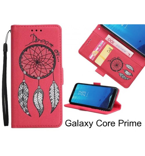 Galaxy Core Prime case Dream Cather Leather Wallet cover case