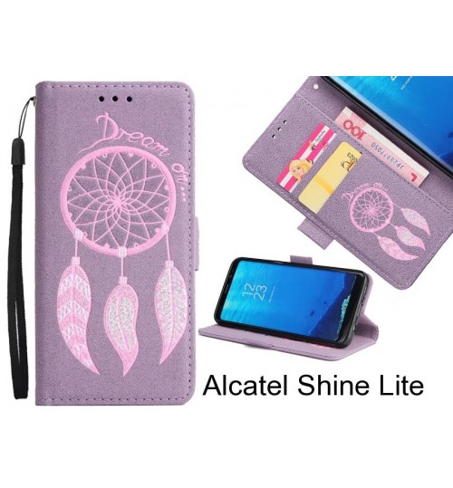 Alcatel Shine Lite case Dream Cather Leather Wallet cover case