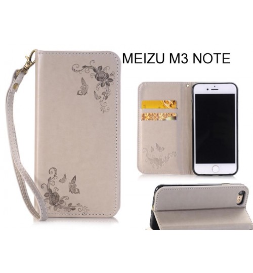 MEIZU M3 NOTE  CASE Premium Leather Embossing wallet Folio case