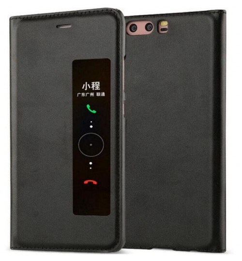Huawei P10 Case Flip Leather Window View Case