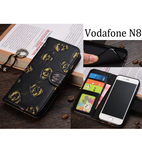Vodafone N8 Case Leather Wallet Case Cover