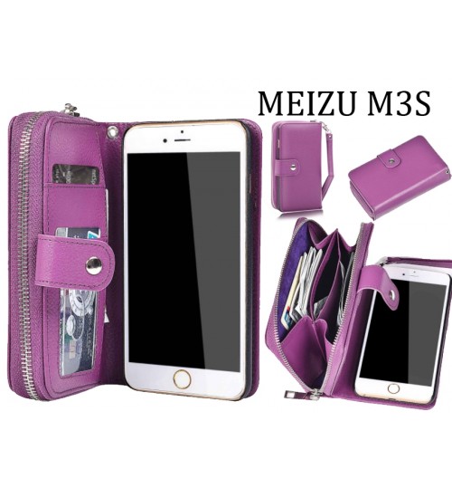 Meizu M3S Case coin wallet case full wallet leather case