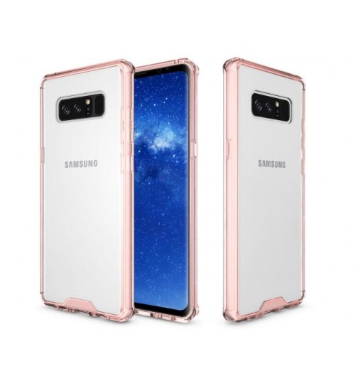 Galaxy note 8 case bumper  clear gel back cover