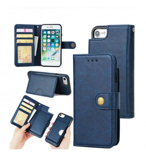 iPhone 7  Detachable Leather Card Slots Wallet Case