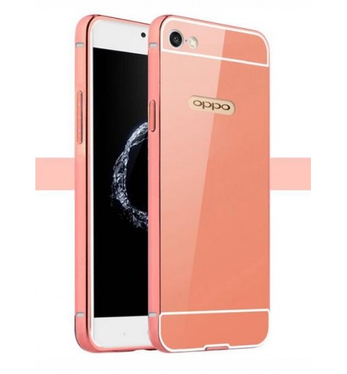Oppo A39 case Slim Metal bumper with mirror back cover case