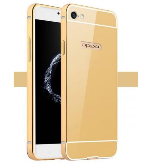Oppo A39 case Slim Metal bumper with mirror back cover case