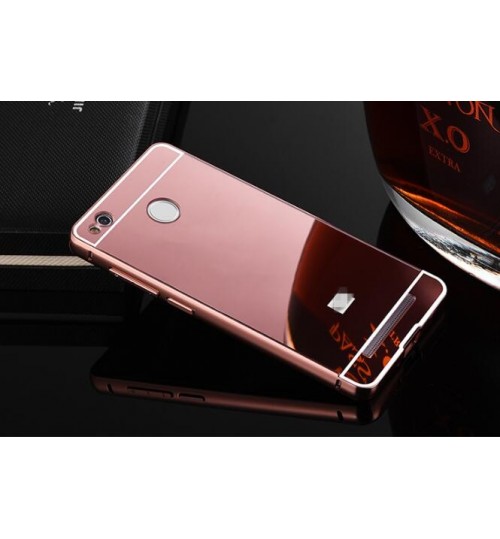 Xiaomi  4X case Slim Metal bumper with mirror back cover case