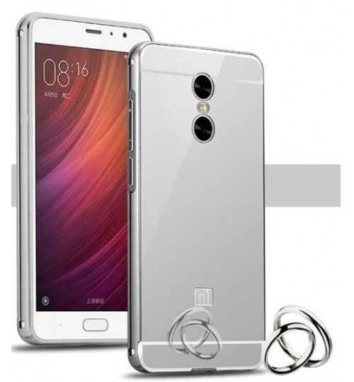 Xiaomi Note 4X case Slim Metal bumper with mirror back cover case