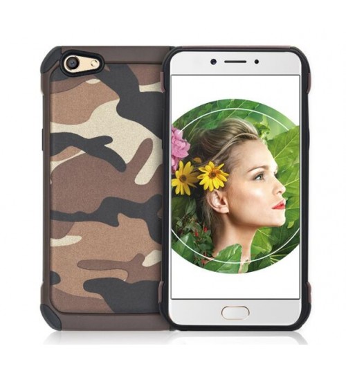 Oppo A77  impact proof heavy duty camouflage case