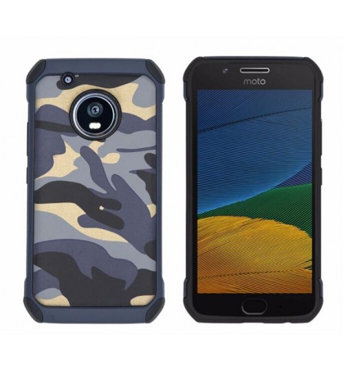 MOTO G5 Plus impact proof heavy duty camouflage case