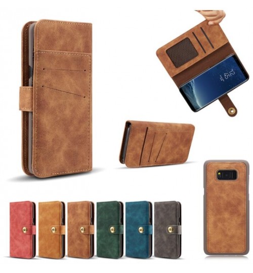 Galaxy Note 8  case wallet 4 cards leather detachable case
