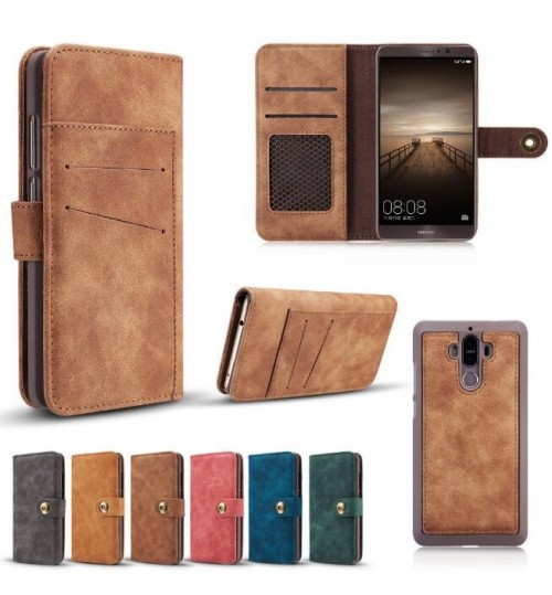 Huawei MATE 9 case wallet 4 cards leather detachable case