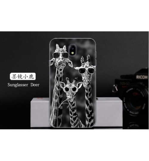 Galaxy J7 PRO 2017 case Ultra Slim Soft Gel TPU printed case soft cover