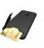MOTO G5 Plus case impact proof hybrid case card clip Brushed Metal Texture