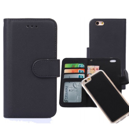 Galaxy S7 detachable slim wallet leather case