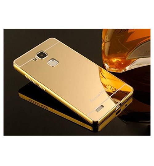 HUAWEI MATE 7 case Slim Metal bumper with mirror back cover case