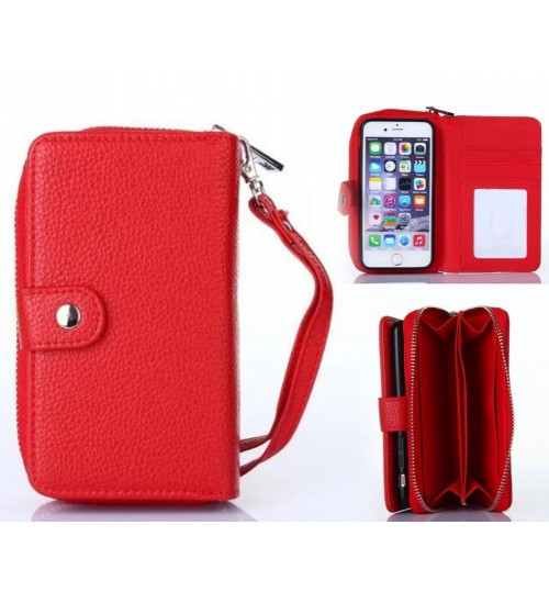 iPhone 5 5s SE coin wallet case detachable full wallet leather case