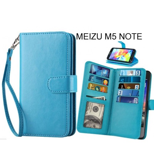 MEIZU M5 NOTE case Double Wallet leather case 9 Card Slots