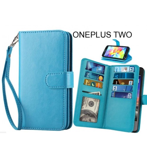 ONEPLUS TWO case Double Wallet leather case 9 Card Slots