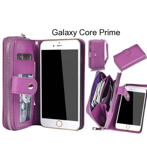 Galaxy Core Prime Case coin wallet case full wallet leather case