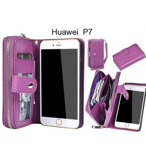 Huawei  P7 Case coin wallet case full wallet leather case