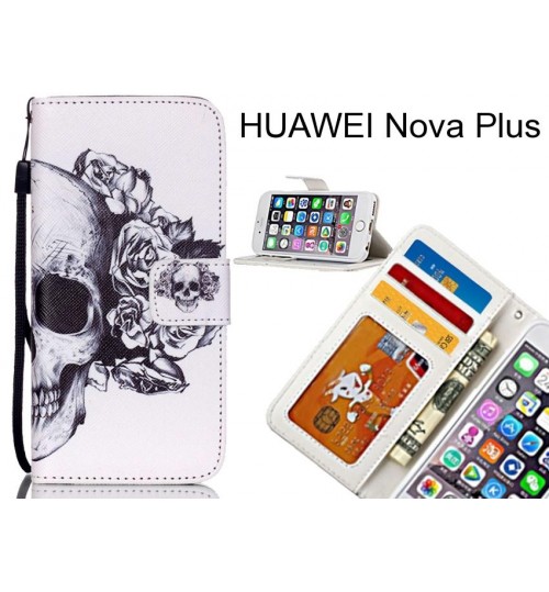 HUAWEI Nova Plus case 3 card leather wallet case printed ID