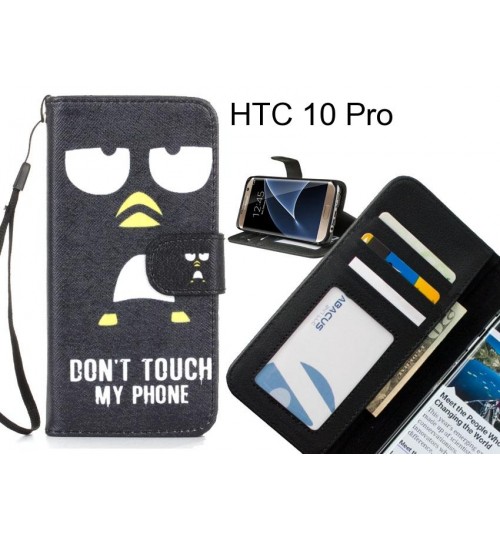 HTC 10 Pro case 3 card leather wallet case printed ID