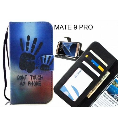 MATE 9 PRO case 3 card leather wallet case printed ID