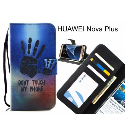 HUAWEI Nova Plus case 3 card leather wallet case printed ID