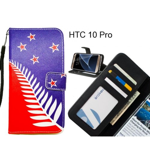 HTC 10 Pro case 3 card leather wallet case printed ID