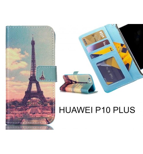 HUAWEI P10 PLUS case 3 card leather wallet case printed ID