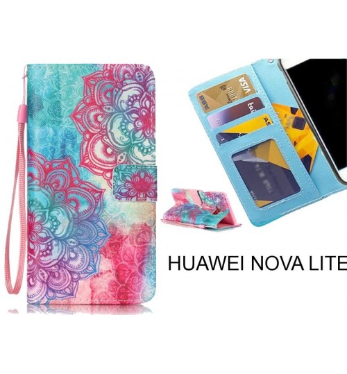 HUAWEI NOVA LITE case 3 card leather wallet case printed ID