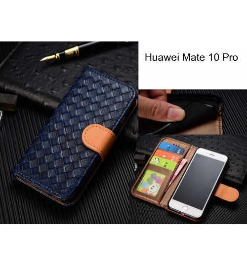 Huawei Mate 10 Pro  Case Leather Wallet Case Cover - Blue