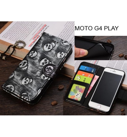 MOTO G4 PLAY  case Leather Wallet Case Cover