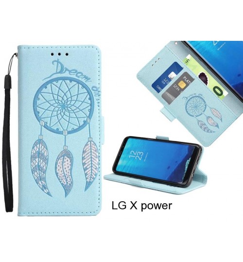 LG X power case Dream Cather Leather Wallet cover case