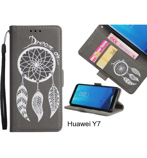 Huawei Y7 case Dream Cather Leather Wallet cover case