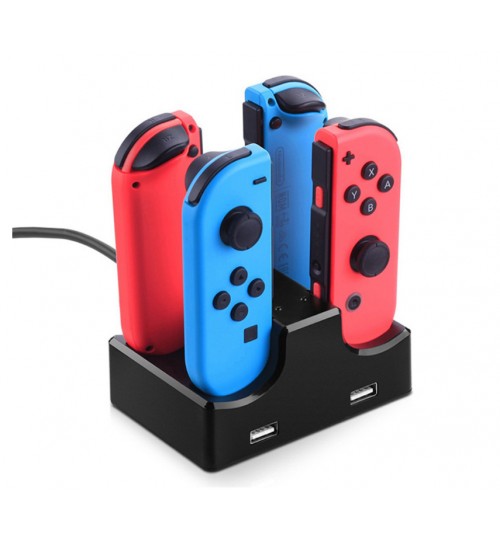 Nintendo Switch Joy-Con Controller USB 4-Port Charger Stand Charging Dock